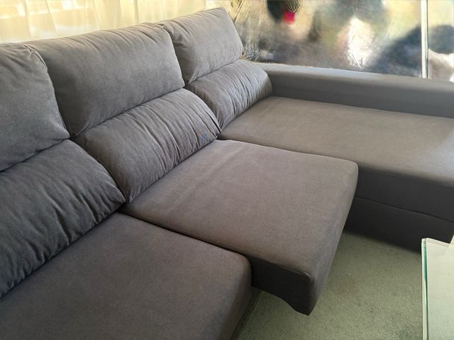 Sofá Chaise Longue Gris OPORTUNIDAD