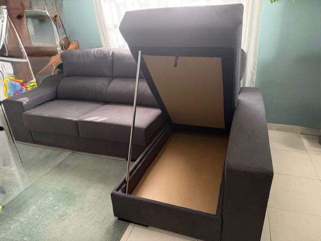 Sofá Chaise Longue Gris OPORTUNIDAD