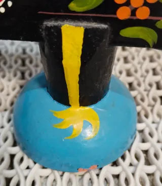 Servilletero de madera gallo portugués