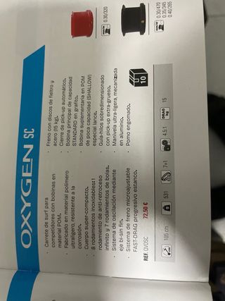 Carrete Vercelli Oxygen SC.