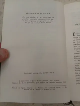 Libros de prosa. Juan Ramón Jiménez. Aguilar