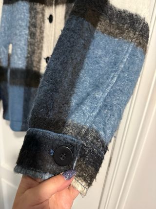 Chaqueta Zara cuadros azul