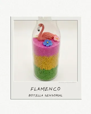 Botella Sensorial Artesanal Flamenco