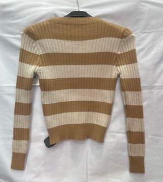 Jersey de rayas verde y beige talla S/M