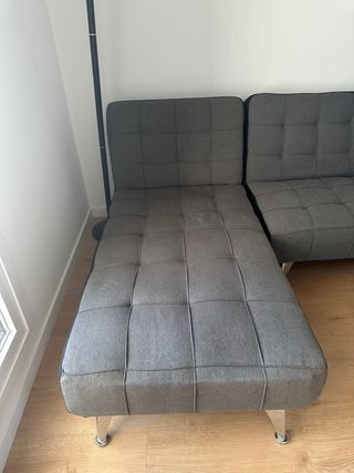 Sofá Cama modular Gris Tela