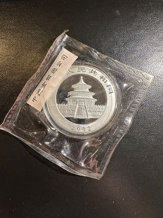 1 Moneda Panda Chino del año 2002