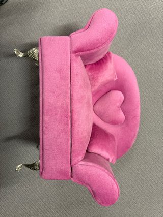 Portajoyas terciopelo rosa corazón