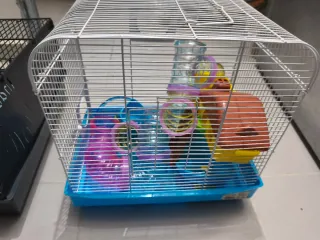 Jaula para hámster con accesorios