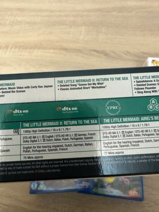 Steelbook bluray Blu-ray La Sirenita