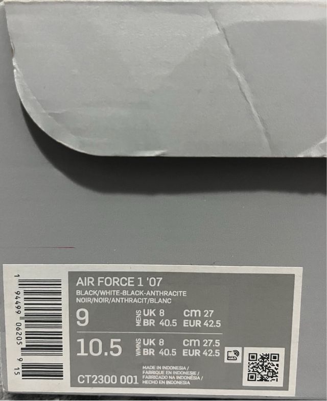Nike Air Force 1 negras