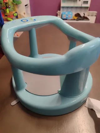 Asiento bañera bebé azul