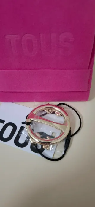 Anilla para pañuelo Tous Dorada