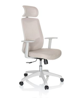 Silla de oficina ergonómica beige