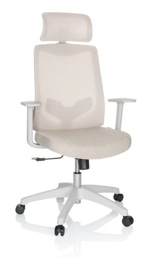 Silla de oficina ergonómica beige