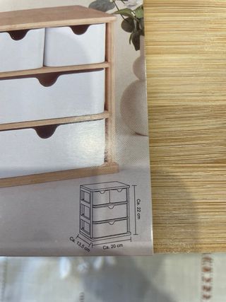 Caixa de arrumação em bambu