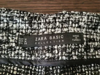 Pantalón corto tweed con flecos