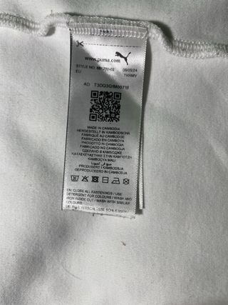 Chaqueta Puma Blanca con Cremallera y Capucha