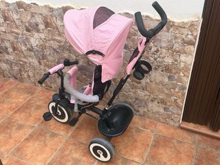 Triciclo para bebé con capota y cesta