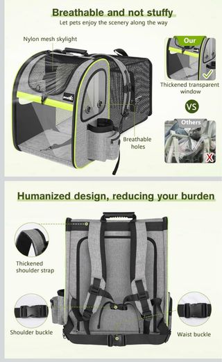 Transportín perro/gato Pecute hasta 8 kg