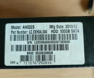 Disco Duro Externo Acer 500GB 2.5 Slim