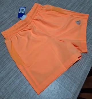 Pantaloncini running Adidas arancioni
