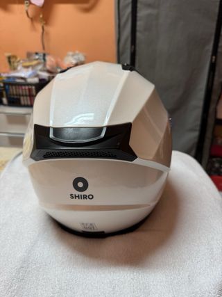 Casco Moto Shiro Talla xs Blanco