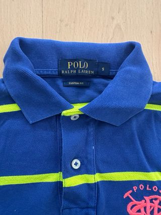 Polo Ralph Lauren S Rayas Azul Amarillo