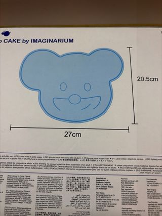 Nuevo. Molde Silicona Tarta Oso Imaginarium