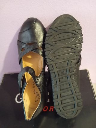 Zapatos negros mujer velgro