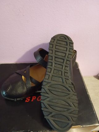 Zapatos negros mujer velgro
