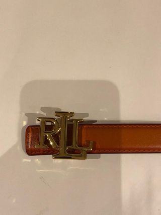 Cinturón Ralph Lauren Marrón Dorado