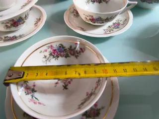 Juego de té Limoges porcelana floral