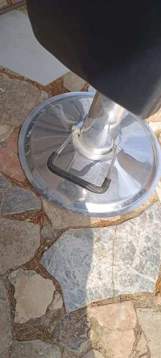 Sillón de maquillaje reclinable negro