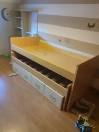 Cama nido con cajones