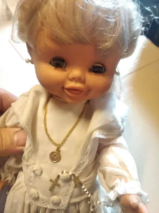 Muñeca de Comunión Vestido Blanco