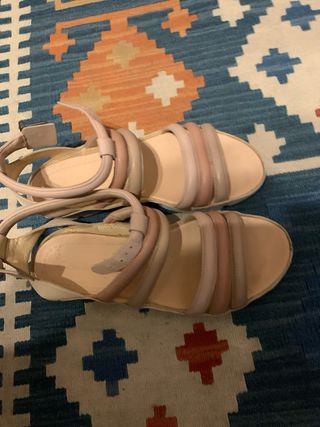 Sandalias Clarks Beige/Rosa Talla X