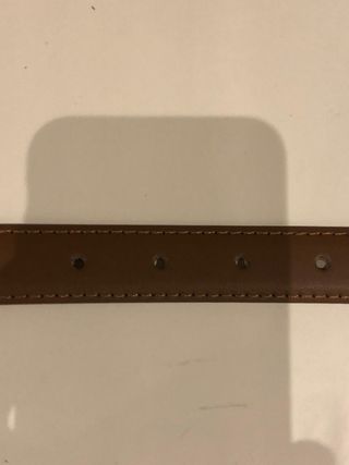 Cinturón Ralph Lauren Marrón Hebilla Dorada RL