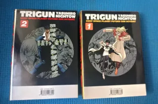 Manga Trigun 1 y 2 edición plateado y dorado