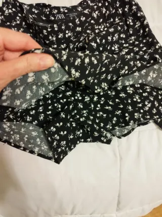 Falda corta Zara flores S