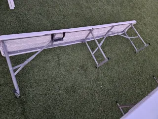 Pack 2 Bancos Plegables Blancos