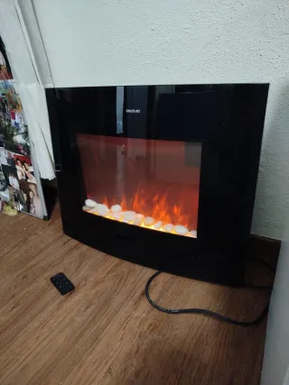 Chimenea Eléctrica Cecotec Negra