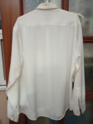 Camisa de seda GRANPH blanca hombre