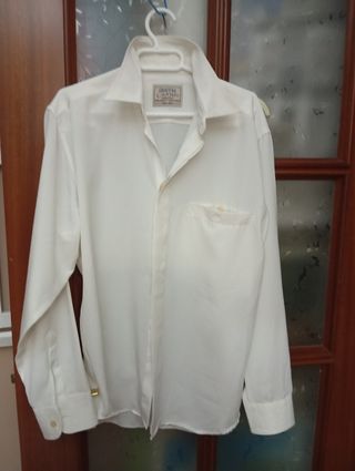 Camisa de seda GRANPH blanca hombre