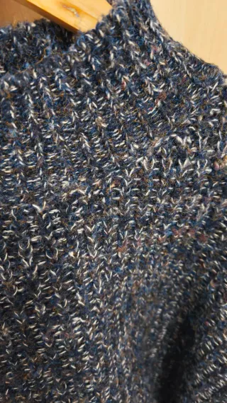 Jersey corto de punto multicolor