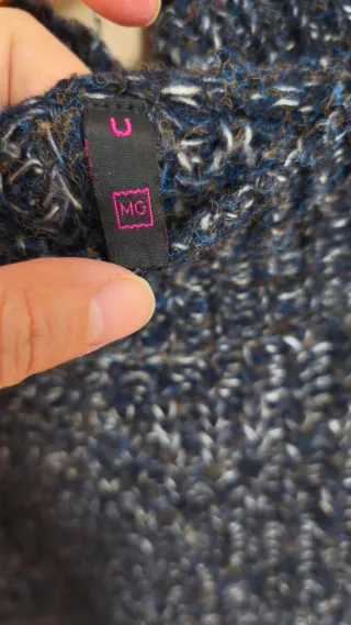 Jersey corto de punto multicolor