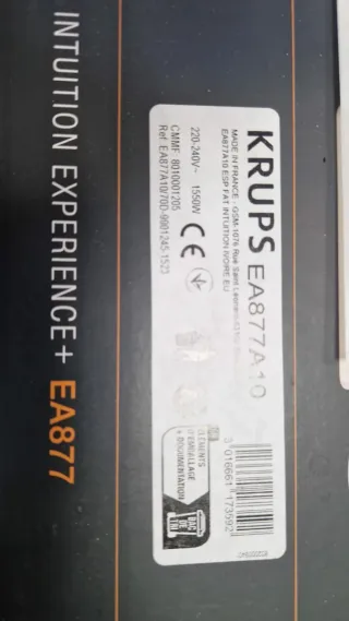 Cafetera Krups Intuition Experience+