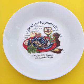 Vajilla de porcelana para Mejillones Limoges
