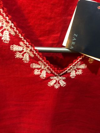 Vestido Verano Zara Bordado