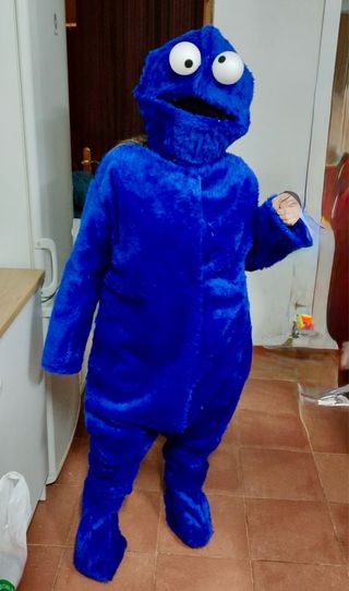 Disfraz Monstruo de las Galletas Hecho a Mano