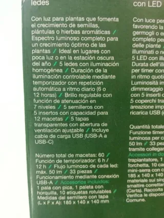 Invernadero Interior Luz PARKSIDE